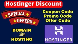 Hostinger promo code 2023 | Hostinger coupon code for new domain | Hostinger Hosting Offer, Renewal