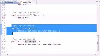 Java Game Development  | Chapter -  24   Finishing the Sprite Class ‏