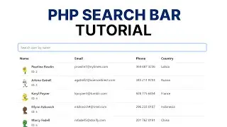 PHP Search Bar Tutorial: Implementing Server-Side Search with MySQL