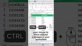 Did you know that there exists a shortcut to move around sideways in excel ️  Don’t forget to share