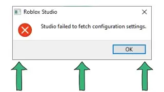 Fix Roblox Studio failed to fetch configuration settings