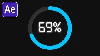 After Effects: Loading Video Effect With Percentage Counter | Tutorial