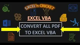 Excel VBA CONVERT ALL PDF FILES TO EXCEL SHEETS