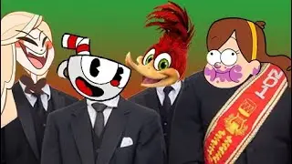 Gravity Falls & Hazbin Hotel & Woody Woodpecker & Cuphead - 