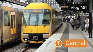 Sydney Transport Vlog 451: Central - Quick Trainspotting Session