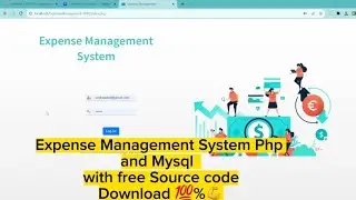 Expense Management System in PHP and Mysql with free Source code 💯 Download 💯💪💪