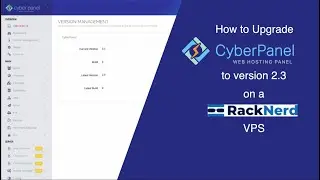 CyberPanel Upgrade to 2.3 on RackNerd VPS
