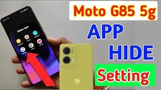 How to hide apps in Moto g85 5g /Moto g85 5g app hide/app hide setting