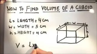 HOW TO FIND VOLUME OF A CUBOID