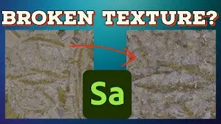 How To Fix Textures Using Adobe Substance 3D Sampler - Make it Tile