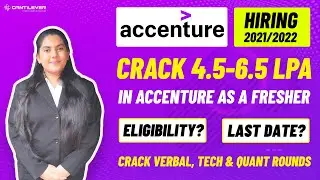 Accenture jobs for freshers- 2020/2021/2022 Passouts