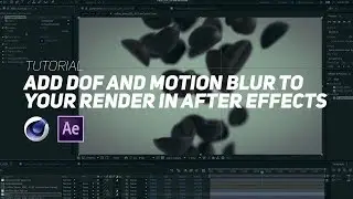 Add DOF and Motion Blur to your C4D Render with After Effects