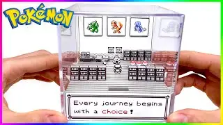 I made a Retro Pokemon Red & Blue Diorama Cube with Paper