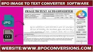 Conversion of image to text software | Image to notepad conversion