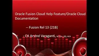 Fusion Cloud Help or Oracle Cloud Documentation Portal