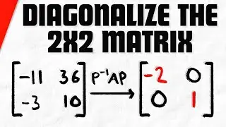 Diagonalizing a 2x2 Matrix | Linear Algebra Exercises