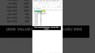 How to calculate percent change in excel 