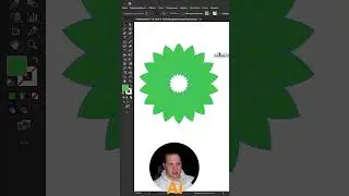 Как разместить объекты по кругу в иллюстраторе Short #orlovillustrator #adobeillustrator #дизайн