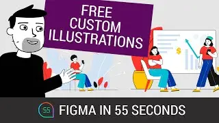 Figma in 55 Seconds: Free illustration resource