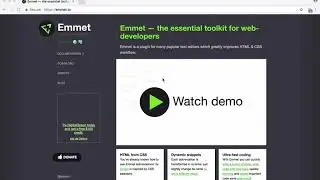 Using emmet to create code quickly - improve HTML and CSS workflow