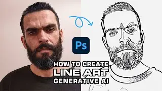 Turn a photo into an illustration! How to create Line Art using Generative AI in Photoshop 2024