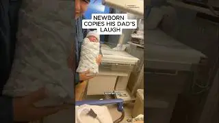 🤯🤯NEWBORN LAUGHS‼️😂 Did you HEAR 👂 it?? (Hilarious!)