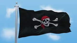 Waving Pirate Flag Footage 4K - Free Stock Footage