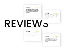 Cool Reviews Scroll Animation with GSAP | HTML, CSS & JS Tutorial