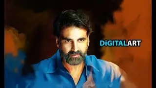 How to make easy Digital Paint effect using smudge tool # Akshay Kumar