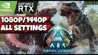 ARK: Survival Ascended - RTX 3070 | i5-10400F | DLSS ON | 1080p & 1440p All Max Setting Gameplay