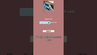 Google Login Unity Demo #unity3d