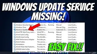 How To Fix Windows Update Service Missing from Windows 11