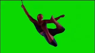 Spider-Man 2 swing through truck green screen