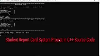 ✅Student Report Card System Project in C  Source Code|| c++ projects for beginners