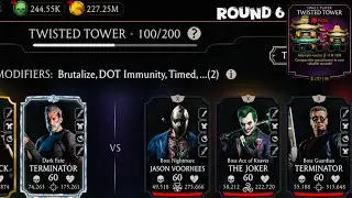Fatal Twisted Tower Boss Battle 100 & 60, 80 Fight + A Diamond character Reward MK Mobile