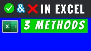 How to Add Tick and Cross in Excel Cell [3 Methods]