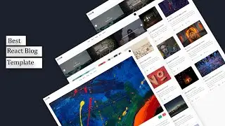 React Blog Website Design Tutorial |  React Tutorial for Beginners