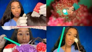 ASMR Getting Something Out of Your Ear, Eyes, Mouth, Scalp and Nose 🦠🤏🏽 ASMR School Nurse Role-play