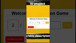 Six Project of Javascript #shorts