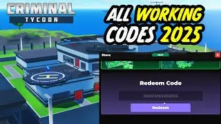 Criminal Tycoon Codes January 2025 *NEW CODES*ALL ROBLOX CRIMINAL TYCOON CODES