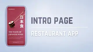 🍣📱 Sushi Restaurant App / INTRO PAGE • Flutter Tutorial