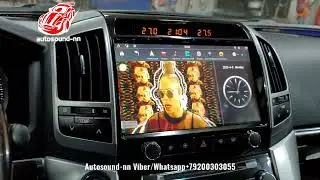 Магнитола в стиле Tesla IPS/4G/DSP/CARPLAY Toyota land cruiser 200 11