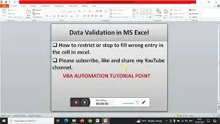 #How to enter only 10 digits numerical value in Excel cell# Data Validation in Excel #conditional#