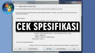 Tutorial Receh #1: Cara Melihat Spesifikasi Laptop