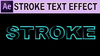 Stroke Text Animation - Adobe After Effects Tutorial