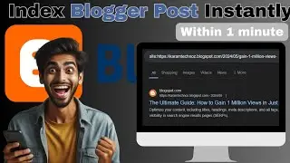 How to QUICKLY Index BLOGGER POSTS in Google! | Fix if Post are not Indexing in Blogger 2024