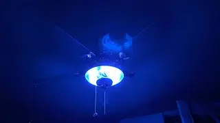 Hampton Bay Cameron II Plus Neon Ceiling Fan (Night Time Video)