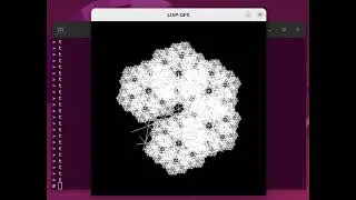 Concurrent snowflake fractal using worker-pool and work-queue