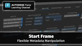 Metadata Improvements - Start Frame - Flame 2024