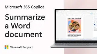 How to use Copilot for M365 to summarize a Word document | Microsoft